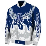 custom rice owls winged blaze navy blue white varsity jacket best selling.webp