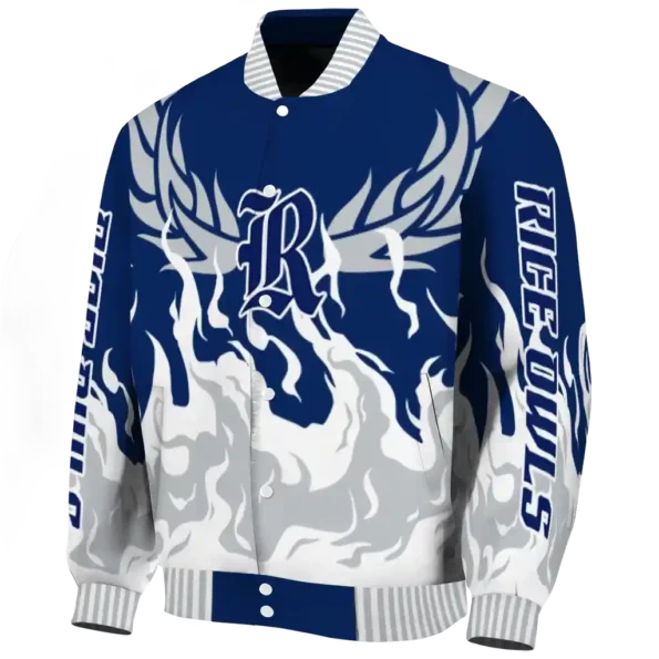 custom rice owls winged blaze navy blue white varsity jacket best selling.webp