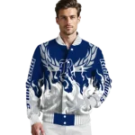 custom rice owls winged blaze navy blue white varsity jacket best selling.webp