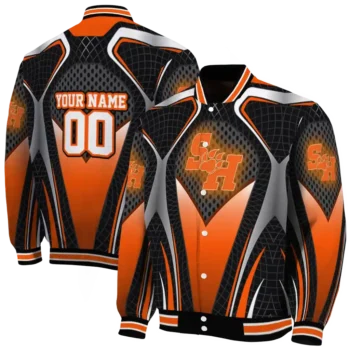 custom sam houston bearkats mesh chest white black varsity jacket fashion forward.webp