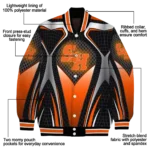 custom sam houston bearkats mesh chest white black varsity jacket best selling.webp