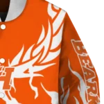 custom sam houston bearkats winged blaze orange white varsity jacket best selling.webp
