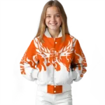 custom sam houston bearkats winged blaze orange white varsity jacket best selling.webp