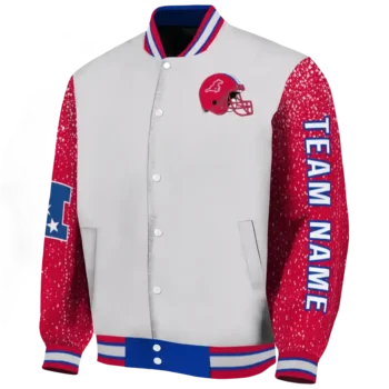 custom smu mustangs speckled arms blue gray varsity jacket best selling.webp