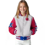 custom smu mustangs speckled arms blue gray varsity jacket best selling.webp