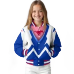 custom smu mustangs v stripes blue white varsity jacket best selling.webp