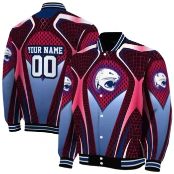 custom south alabama jaguars mesh chest red black varsity jacket fashion forward.webp
