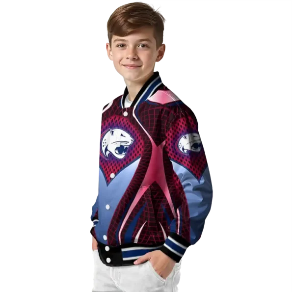 custom south alabama jaguars mesh chest red black varsity jacket trendy.webp