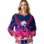 custom south alabama jaguars winged blaze blue white varsity jacket best selling.webp