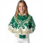custom south florida bulls winged blaze green white varsity jacket best selling.webp