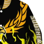 custom southern miss golden eagles winged blaze black white varsity jacket best selling.webp