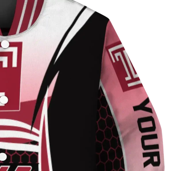 custom temple owls mesh effect red black varsity jacket premium grade.webp