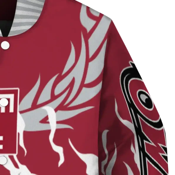 custom temple owls winged blaze red white varsity jacket premium grade.webp