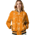 custom tennessee volunteers bolt stripe orange varsity jacket best selling.webp