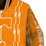 custom tennessee volunteers bolt stripe orange varsity jacket best selling.webp