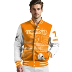 custom tennessee volunteers ferris arena orange white varsity jacket best selling.webp