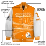 custom tennessee volunteers ferris arena orange white varsity jacket best selling.webp