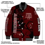 custom texas am aggies hexagon cluster maroon black varsity jacket best selling.webp