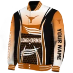 custom texas longhorns mesh effect orange black varsity jacket best selling.webp