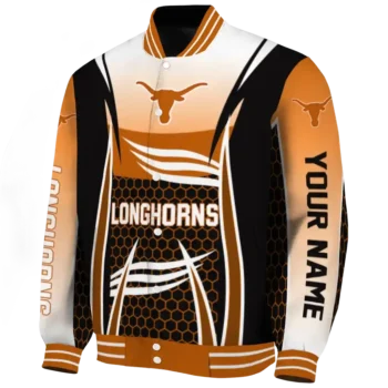 custom texas longhorns mesh effect orange black varsity jacket best selling.webp