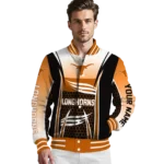 custom texas longhorns mesh effect orange black varsity jacket best selling.webp