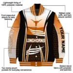 custom texas longhorns mesh effect orange black varsity jacket best selling.webp