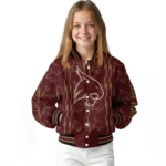 custom texas state bobcats bolt stripe maroon varsity jacket best selling.webp