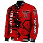 custom texas tech red raiders hexagon cluster red black varsity jacket best selling.webp