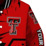 custom texas tech red raiders hexagon cluster red black varsity jacket best selling.webp