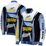 custom toledo rockets mesh effect blue black varsity jacket best selling.webp