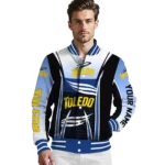 custom toledo rockets mesh effect blue black varsity jacket best selling.webp