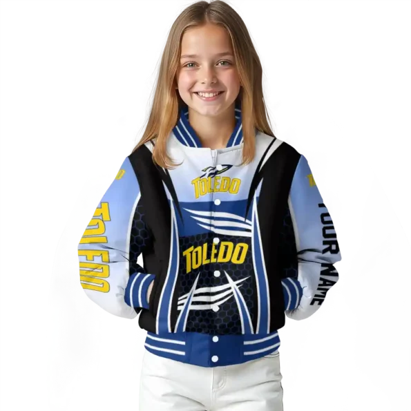 custom toledo rockets mesh effect blue black varsity jacket top rated.webp
