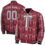 custom troy trojans bolt stripe red varsity jacket best selling.webp