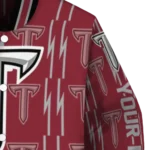 custom troy trojans bolt stripe red varsity jacket best selling.webp
