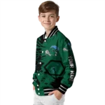 custom tulane green wave hexagon cluster green black varsity jacket best selling.webp
