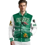 custom uab blazers ferris arena green white varsity jacket best selling.webp