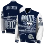 custom uconn huskies ferris arena blue white varsity jacket best selling.webp