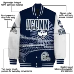 custom uconn huskies ferris arena blue white varsity jacket best selling.webp