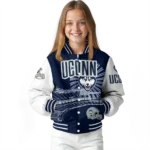 custom uconn huskies ferris arena blue white varsity jacket best selling.webp