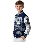 custom uconn huskies ferris arena blue white varsity jacket best selling.webp