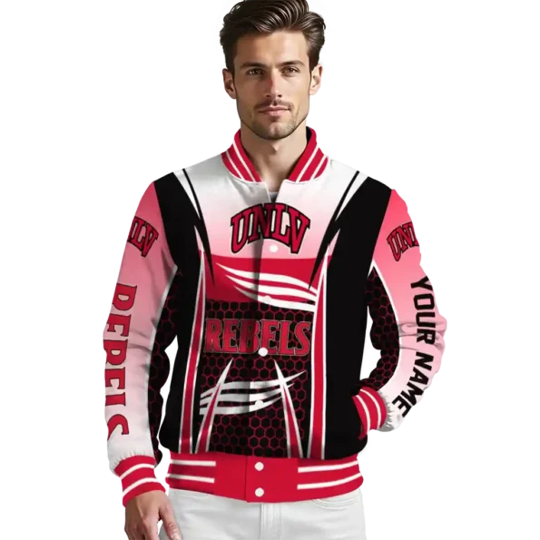 custom unlv rebels mesh effect red black varsity jacket high quality.webp