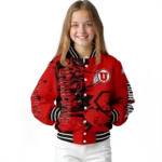 custom utah utes hexagon cluster red black varsity jacket best selling.webp