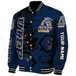 custom utep miners hexagon cluster blue black varsity jacket best selling.webp