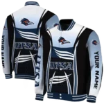 custom utsa roadrunners mesh effect orange black varsity jacket best selling.webp
