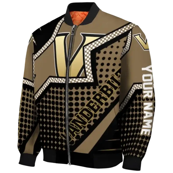 custom vanderbilt commodores star burst black bomber jacket best selling