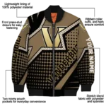 custom vanderbilt commodores star burst black bomber jacket best selling