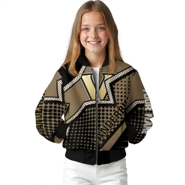 custom vanderbilt commodores star burst black bomber jacket top rated