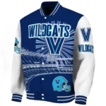 custom villanova wildcats ferris arena navy white varsity jacket best selling.webp