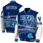 custom villanova wildcats ferris arena navy white varsity jacket best selling.webp