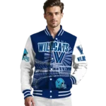 custom villanova wildcats ferris arena navy white varsity jacket best selling.webp